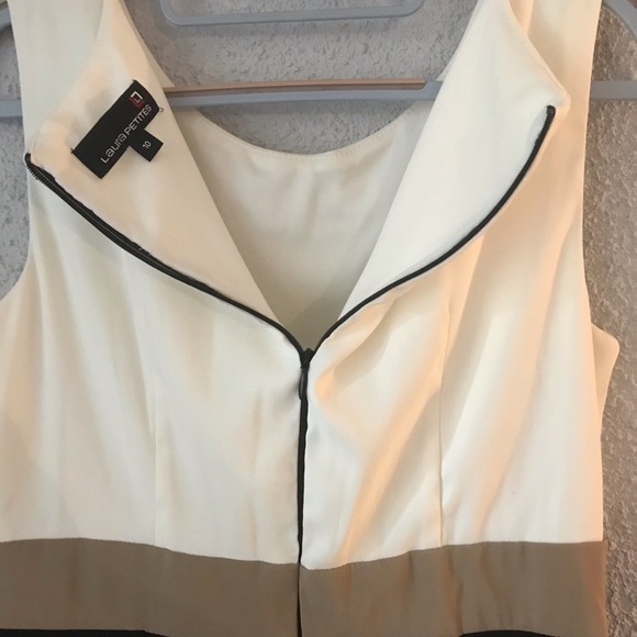 LAURA PETITES Ruffle Skirt Colour block Dress - Picture 6 of 8